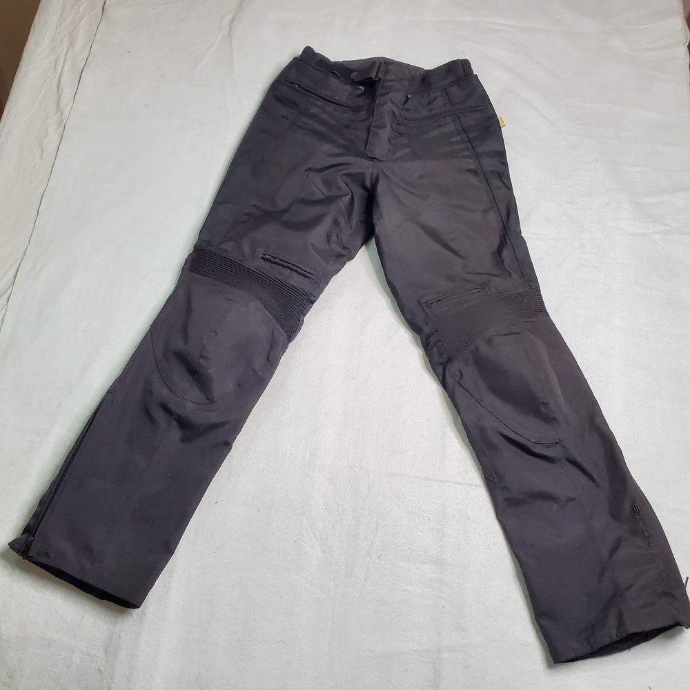 Frank Thomas Mens Motorcycle Pants Black Hyper Tec Vented Padded Size Small